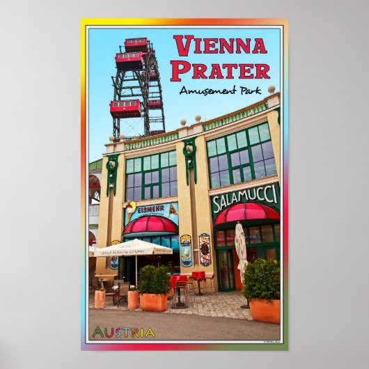 Vienna - Colorful Prater Park Poster (Voorkant)