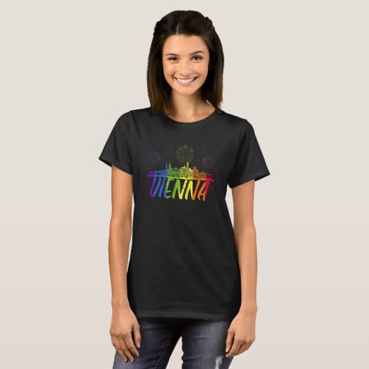 Vienna Pride Skyline Pride Parade Vienna T-shirt (Voorkant volledig)