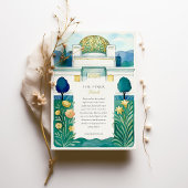 Vienna Secession Building Art Nouveau Waterverf Kaart