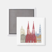 Vienna skyline poster magneet (Voorkant / Achterkant)