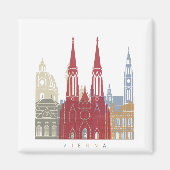 Vienna skyline poster magneet (Voorkant)