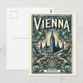 Vienna stad oostenrijk  geschenken briefkaart (Voorkant / Achterkant)