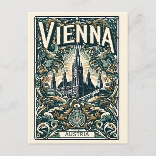 Vienna stad oostenrijk  geschenken briefkaart (Voorkant)