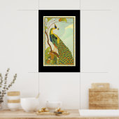 Viennese Art Nouveau Peacock Poster (Keuken)