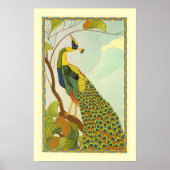 Viennese Art Nouveau Peacock Poster (Voorkant)