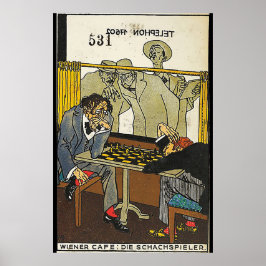 Viennese Café: De Tsjetsjeense spelers (Wiener Caf Poster