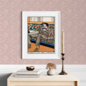 Viennese Café: Het Man van de brieven van Moriz Ju Poster