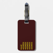 Viennese Schnitzel - kaart van oostenrijk Bagagelabel (Achterkant verticaal)