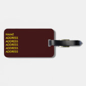 Viennese Schnitzel - kaart van oostenrijk Bagagelabel (Achterkant horizontaal)