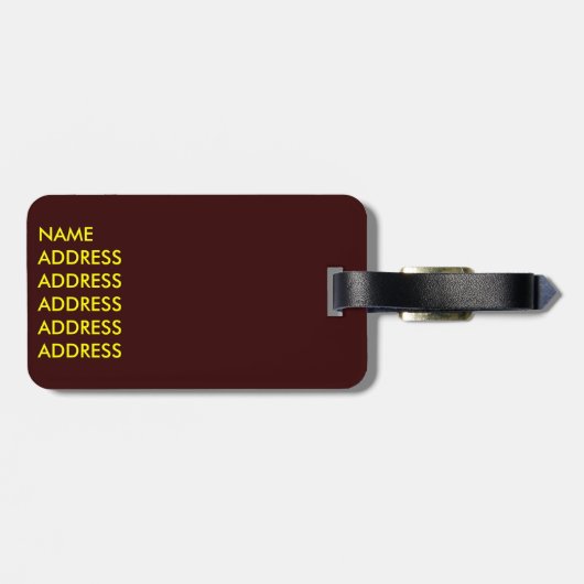 Viennese Schnitzel - kaart van oostenrijk Bagagelabel (Achterkant horizontaal)