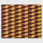 Viennese Schnitzel - kaart van oostenrijk Cadeaupapier (Vlak)