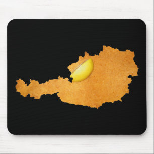 Viennese Schnitzel - kaart van oostenrijk Muismat