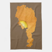 Viennese Schnitzel - kaart van oostenrijk Theedoek (Verticaal)