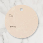 Viennese Whirls Biscuit en Kerstcadeau met Hulst Bedankjes Labels (Achterkant)