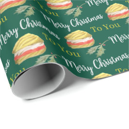 Viennese Whirls Biscuit Kerstmis Cadeaupapier