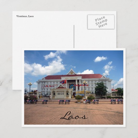 vientiane city laos briefkaart (Voorkant / Achterkant)