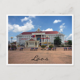 vientiane city laos briefkaart