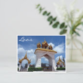 vientiane gate briefkaart (Staand voorkant)