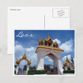 vientiane gate briefkaart (Voorkant / Achterkant)
