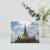 vientiane golden stupa briefkaart (Staand voorkant)