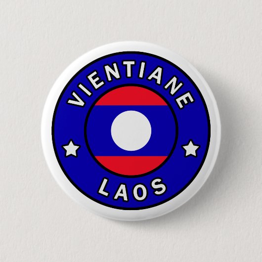 Vientiane Laos Ronde Button 5,7 Cm (Voorkant)