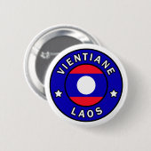 Vientiane Laos Ronde Button 5,7 Cm (Voorkant /achterkant)