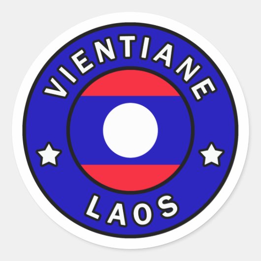 Vientiane Laos Ronde Sticker (Voorkant)