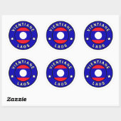 Vientiane Laos Ronde Sticker (Vel)