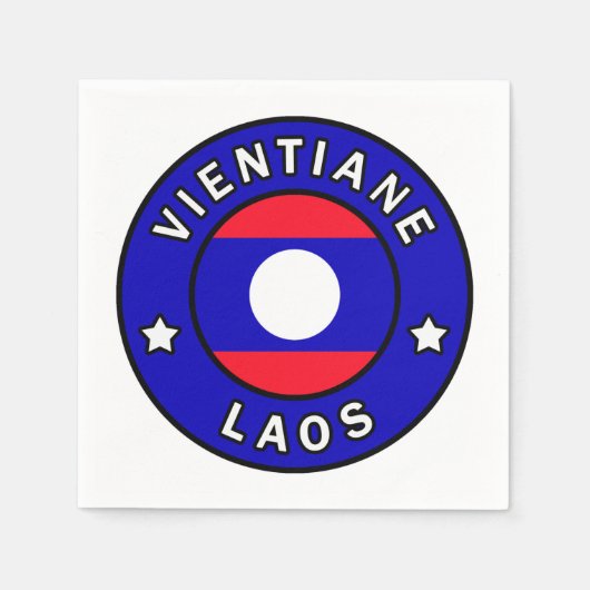Vientiane Laos Servet (Voorkant)
