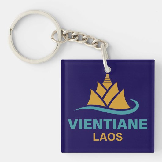 Vientiane Laos Southeast Asia Sleutelhanger (Voorkant)
