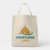 Vientiane Laos Southeast Asia Tote Bag (Achterkant)