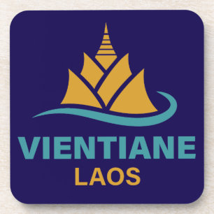 Vientiane Laos Zuidoost-Azië Bier Onderzetter