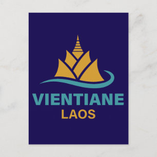 Vientiane Laos Zuidoost-Azië Briefkaart