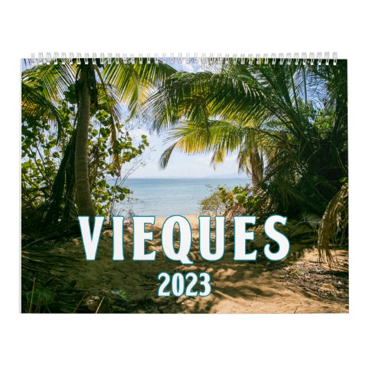 Vieques Puerto Rico 2023 Calendar Kalender (Hoes)