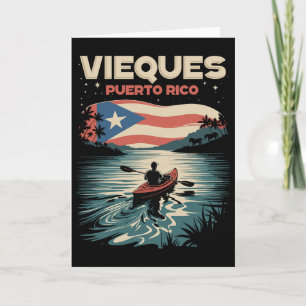 Vieques Puerto Rico Eiland Souvenir Puerto Ricaans Kaart