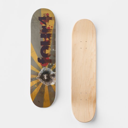 VIER4 SPLATTER BURST SKATEBOARD (Voorkant)