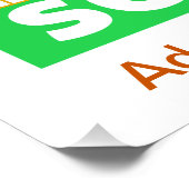 Vier 100 dagen school met een leuke telling perfect poster (Hoek)