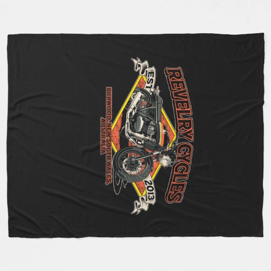 Vier 10 jaar Revelry Cycles Fleece Deken (Voorkant (Horizontaal))