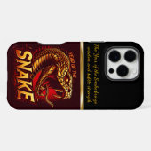 Vier 2025: jaar van de slang kunst! iPhone hoesje (Achterkant horizontaal)