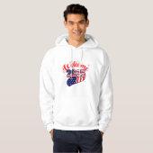 Vier 2025 met USA-thema feestelijke graphics Hoodie (Voorkant volledig)