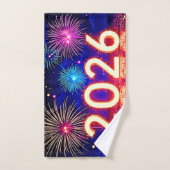 Vier 2026: Helder Toekomst Vonk Design Bad Handdoek (Handdoek)