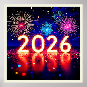 Vier 2026: Helder Toekomst Vonk Design  Poster