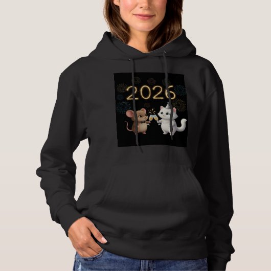vier 2026 Hoodie ai werd gebruikt (Voorkant)