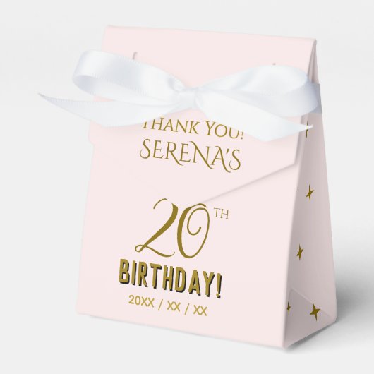Vier 20 bedankdoosjes (Voorkant Zijde)