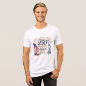 Vier 250 Jaar Vrijheid Patriottisch T-Shirt (Voorkant volledig)