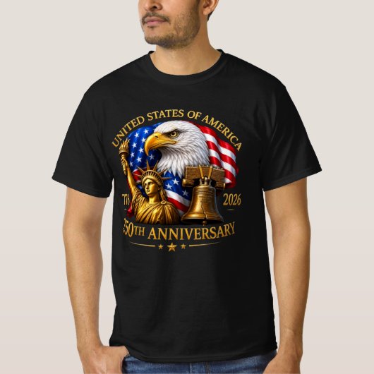 Vier 250 jaar vrijheid! 🇺🇸 t-shirt (Voorkant)