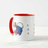 Vier 250ste op 4 juli 2026  mok (Voorkant links)