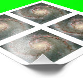 Vier 2-inch Square Whirlpool Galaxy Foto Afdruk (Hoek)