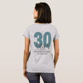 Vier 30 jaar met CCSA T-shirt (Achterkant volledig)
