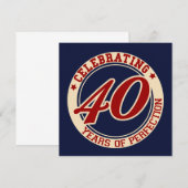 Vier 40 jaar perfectie kaart (Voorkant / Achterkant)